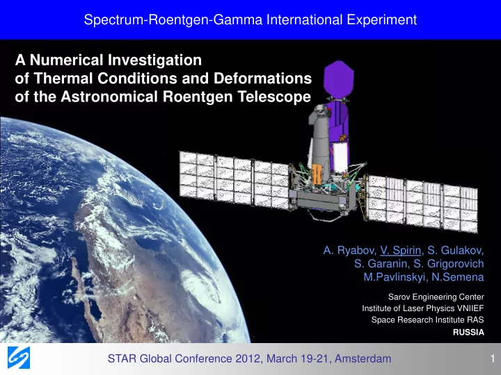 of thermal conditions and deformations