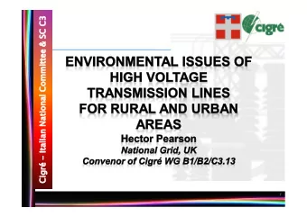1  My presentation  Klaus Frhlich (Cigr President) - Public  acceptability is an issue for