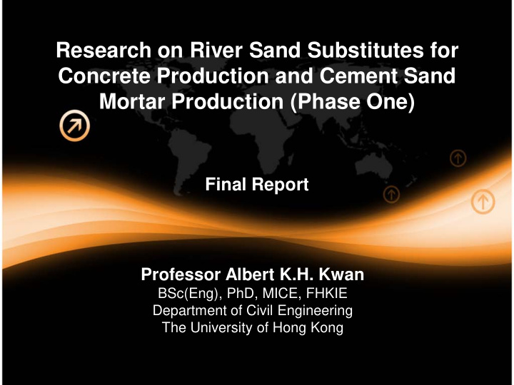 research on river sand substitutes for concrete