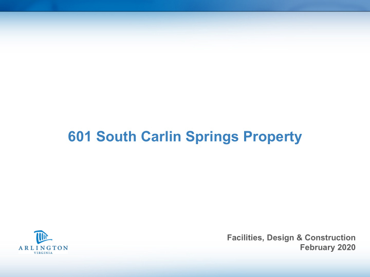 601 south carlin springs property