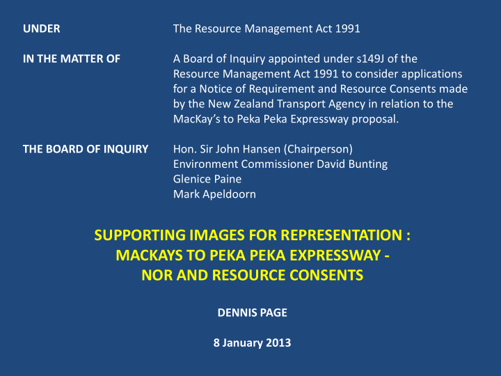 supporting images for representation mackays to peka peka
