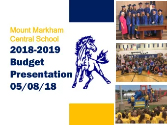 2018-2019  Public Hearing and Budget  Presentation  On May  ay 15, 2018  18  1-8PM  8PM  ES C  ES