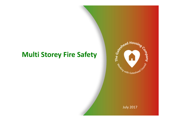 multi storey fire safety
