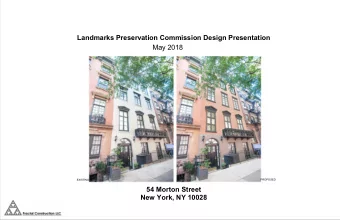 May 2018  EXISTING  PROPOSED  54 Morton Street  New York, NY 10028  01  02  03  GENERAL INFO.