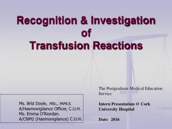 The Postgraduate Medical Education  Service Ms. Brd Doyle, MSc., FAMLS .  Intern Presentation @