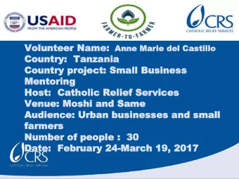 Volu  olunt  ntee  eer  r Na  Name me: Anne  Anne M  Marie  arie de  del  l Castil  Castillo  lo