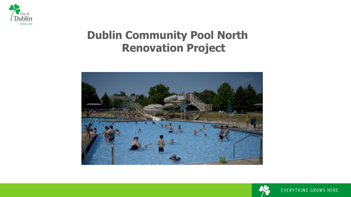 dublin community pool north renovation project background