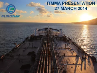 27 MARCH 2014  27 MARCH 2012  1  BITR and BDTI Rate evolution  BITR Rate Evolution (ws)  BDTI Rate