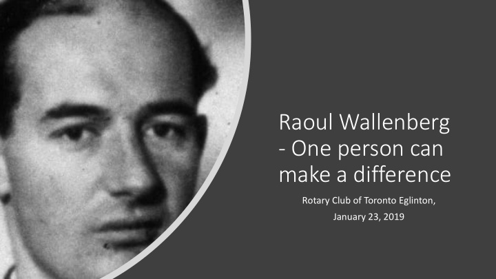 raoul wallenberg one person can make a difference