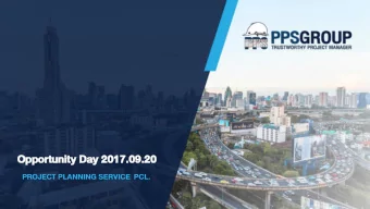 Oppor  Opportunity  tunity Day 2017.  Day 2017.09.2  09.20  PROJECT PLANNING SERVICE  PCL.