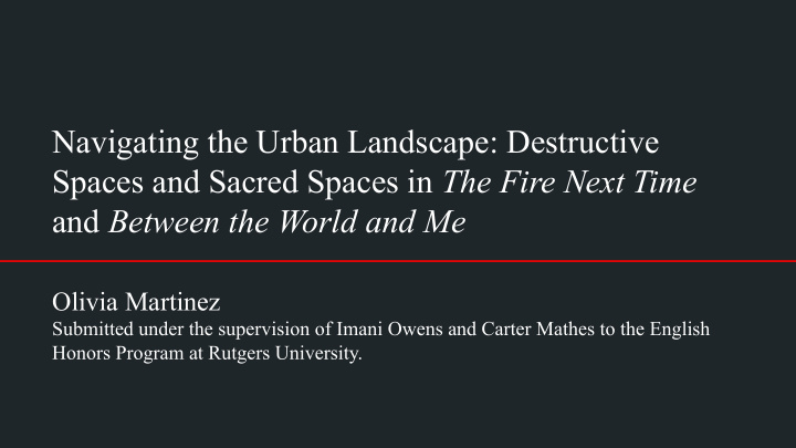 navigating the urban landscape destructive spaces and