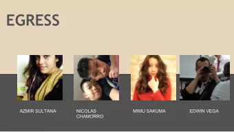 EGRESS  AZMIR SULTANA  NICOLAS  MIMU SAKUMA  EDWIN VEGA  CHAMORRO  DEFINITIONS  NC   ACCESSIBLE