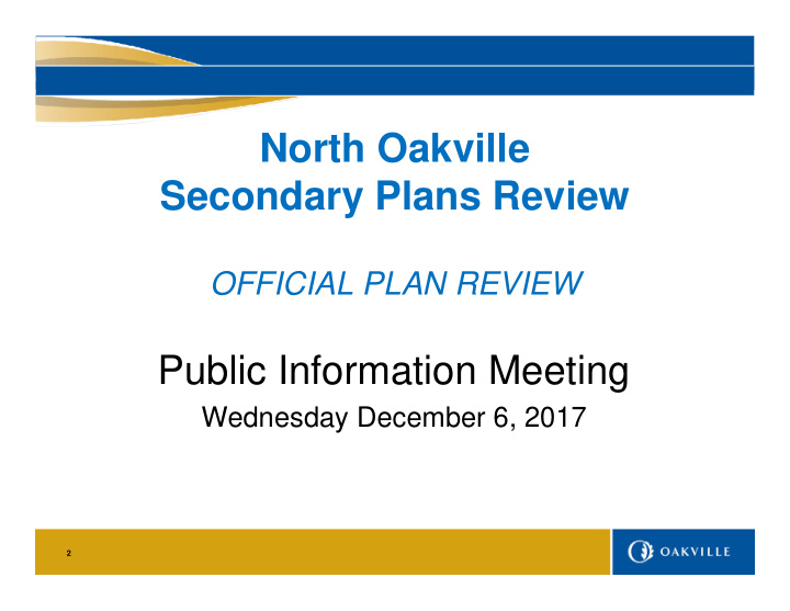 north oakville secondary plans review