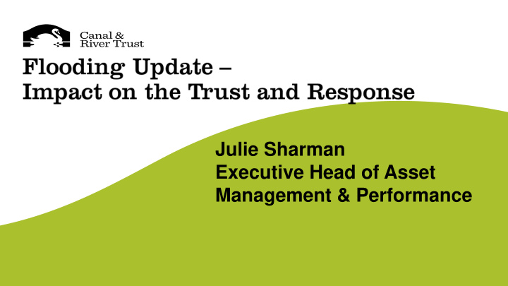 julie sharman executive head of asset management