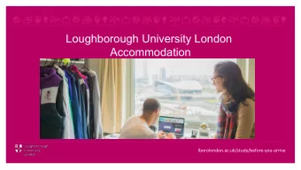 Loughborough University London  Accommodation  lborolondon.ac.uk/study/before-you-arrive