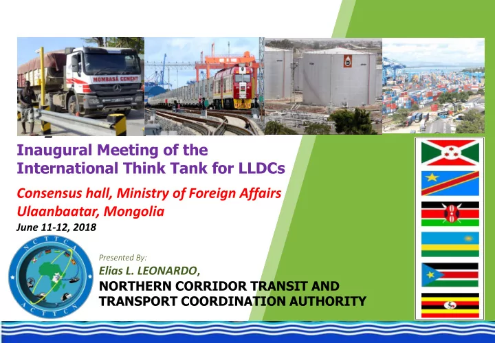 inaugural meeting of the international think tank for
