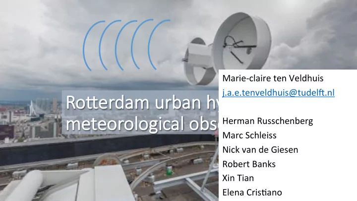 ro erdam m urban hydro