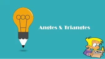 Angles &amp; Triangles  What type of angle is this? What do you estimate the size to be?