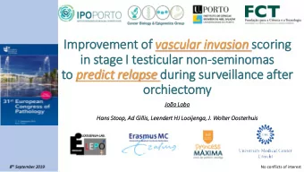 Im  Improvement of of va  vasc  scula  lar in  inva vasion sc  scor  oring  in  in stag  age I  I