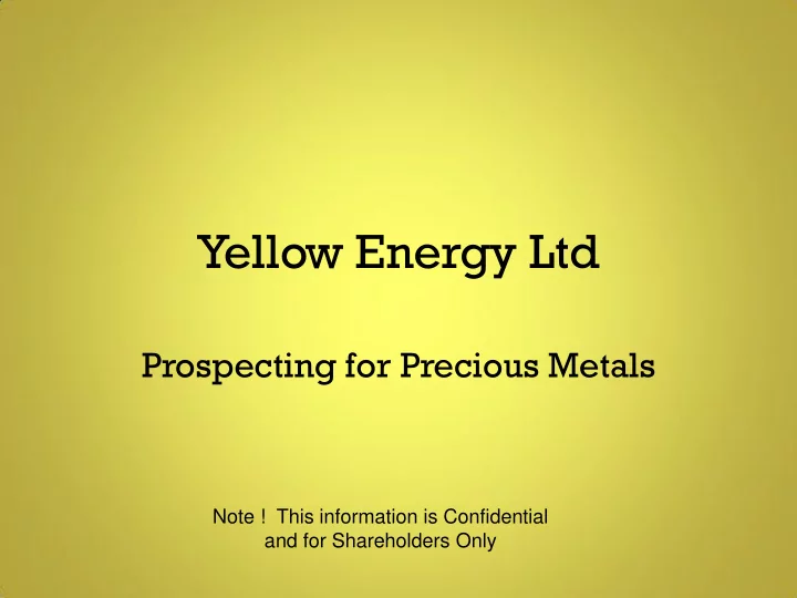 yellow energy ltd