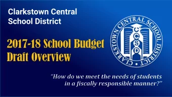 Clarkstown Central  School District  Clarkstown Central School District  Guiding Principles