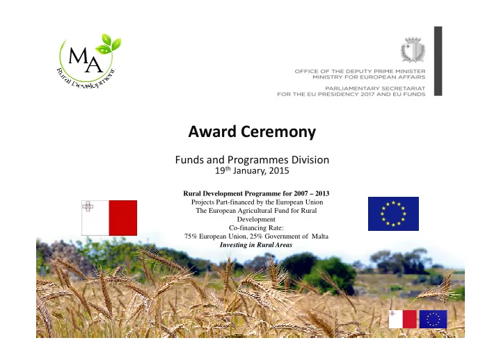 award ceremony