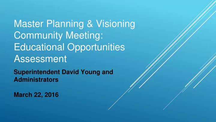 master planning visioning