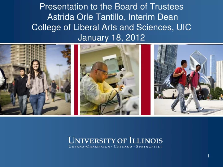 presentation to the board of trustees astrida orle
