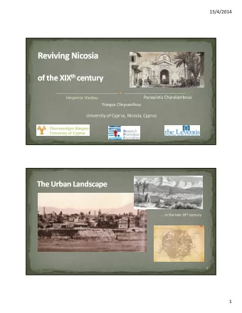 15/4/2014 Panayiotis Charalambous Hesperia Iliadou Yiorgos Chrysanthou University of Cyprus,