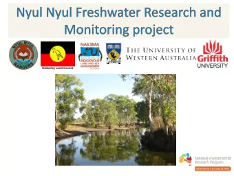 Who is involved?  Griffith University and University of Western  Australia: scientific research