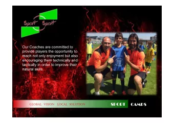 SPORT  CAMPS  GLOBAL  VISION  LOCAL  SOLUTION  THE  CAMPS TOUR  OPTIONS  Italy        - Ostia