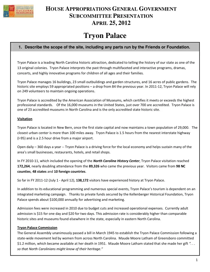 s ubcommittee p resentation a pril 25 2012 tryon palace 1