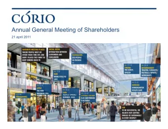 Annual General Meeting of Shareholders  Debt Investor Presentation  21 april 2011  October 2010