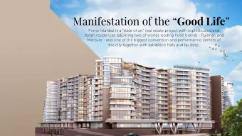 Manifestation of the  Good Life   Prime Istanbul is a state of art real estate project