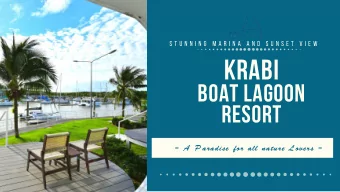 Krabi  boat lagoon  resort  - A Paradise for all nature Lovers -  Surrounded by local tradition K r