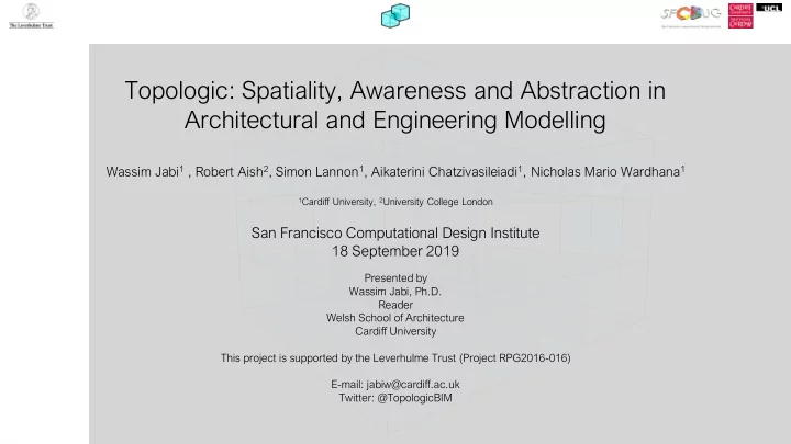 topologic spatiality awareness and abstraction in