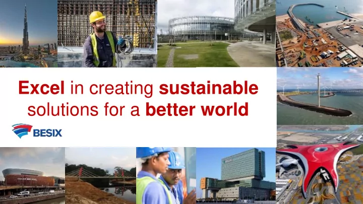 solutions for a better world