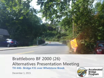Brattleboro BF 2000 (26)  Alternatives Presentation Meeting TH 446  Bridge #31 over Whetstone
