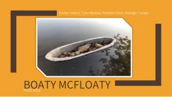 BOATY MCFLOATY  FEDD 2016  Research  Focused on the general composition and utility of concrete