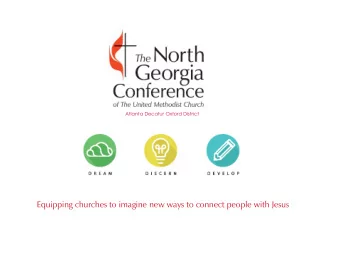 Equipping churches to imagine new ways to connect people with Jesus   Staff/Pastor-Parish