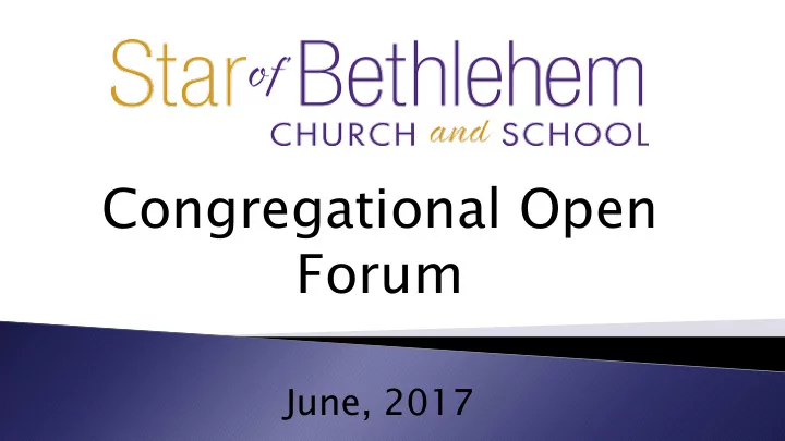 congregational open