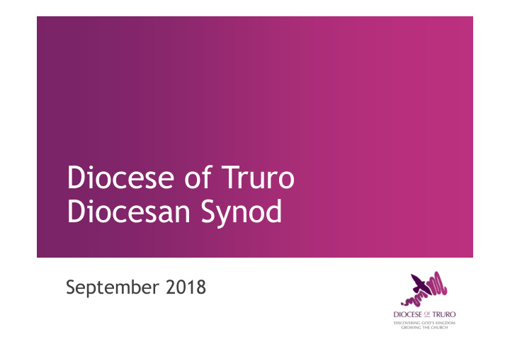 diocese of truro diocesan synod