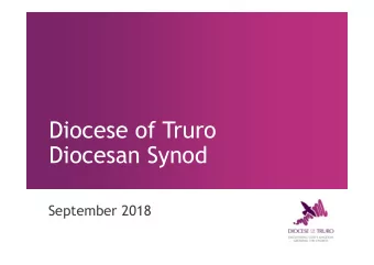 Diocese of Truro  Diocesan Synod  September 2018  Worship  Five Islands Academy &amp;  Mounts Bay