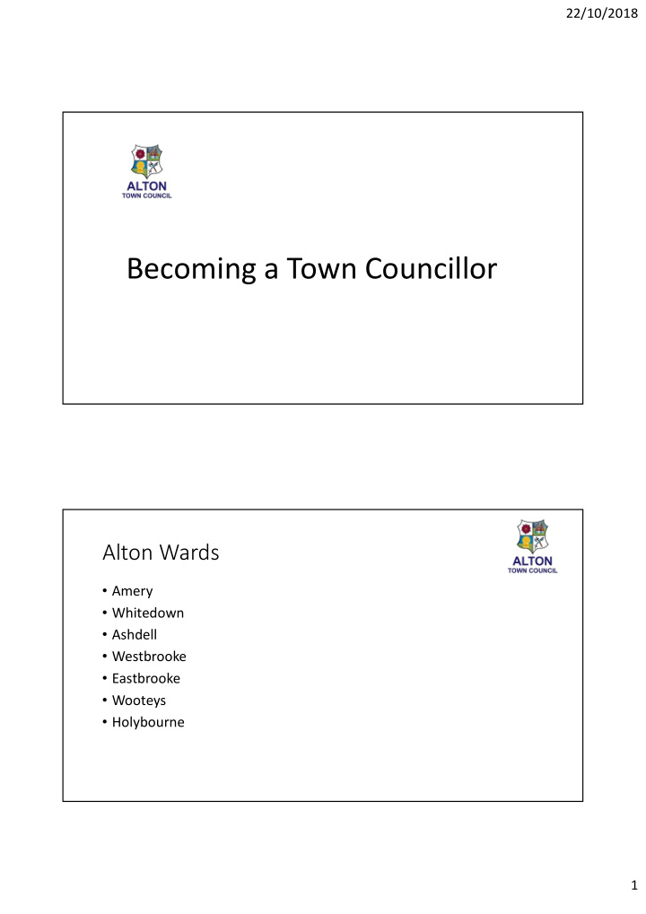 becoming a town councillor