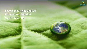 Investor Presentation Q3, FY 2018  19  Disclaimer  This is not an investment recommendation, and