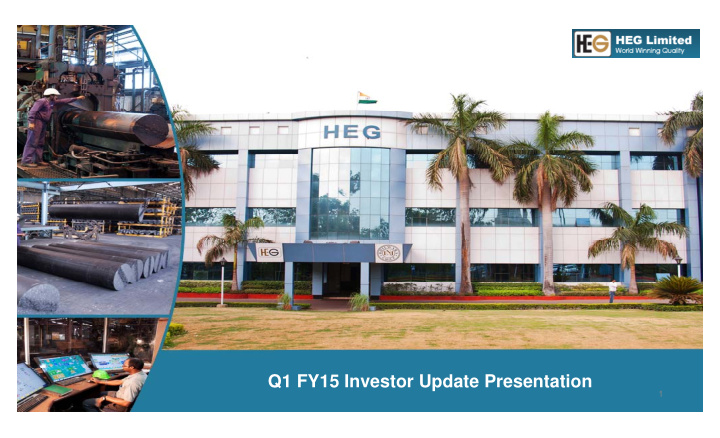 q1 fy15 investor update presentation