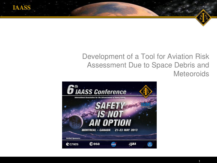 development of a tool for aviation risk