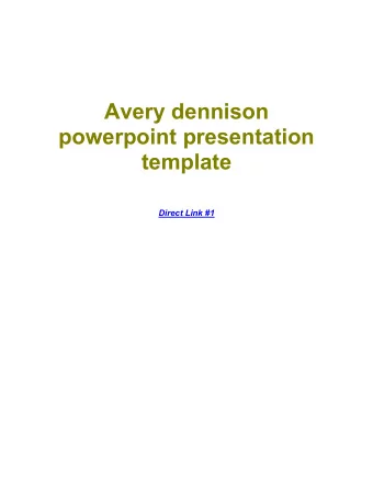 Avery dennison  powerpoint presentation  template  Direct Link #1  VZN HTC 8X here. Yes been