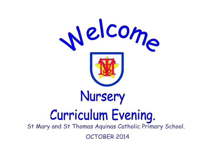 st mary and st thomas aquinas catholic primary school