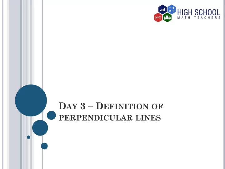properties of perpendicular lines